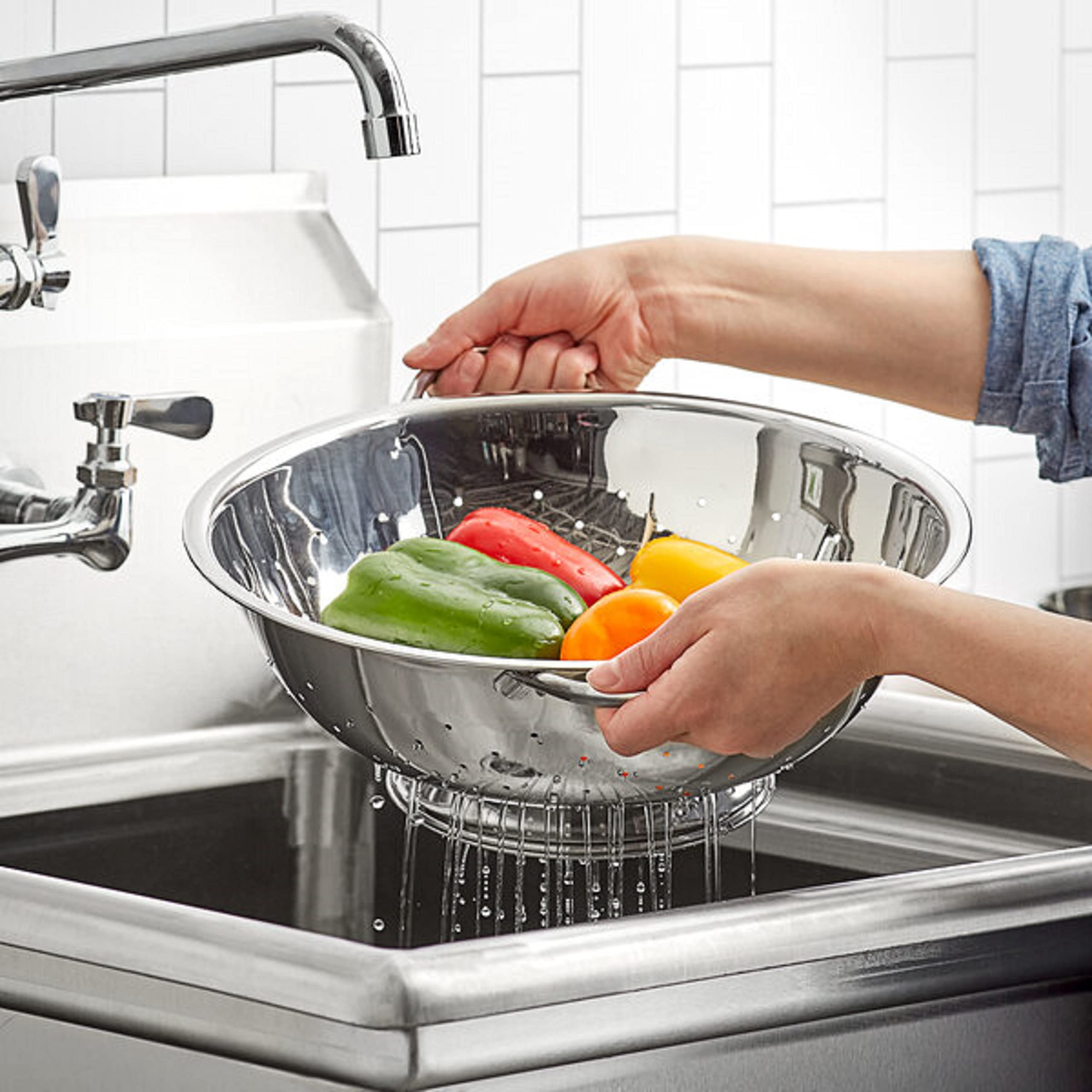 Colander with Gray Handle