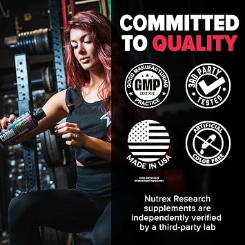 Nutrex Research Carniburn Liquid L Carnitine 3000mg Thermogenic Liquid Fat Burner for Men & Women with MitoBurn, InnoSlim, GBBGO - Stimulant Free Metabolism Booster - Strawberry Watermelon 31 SV