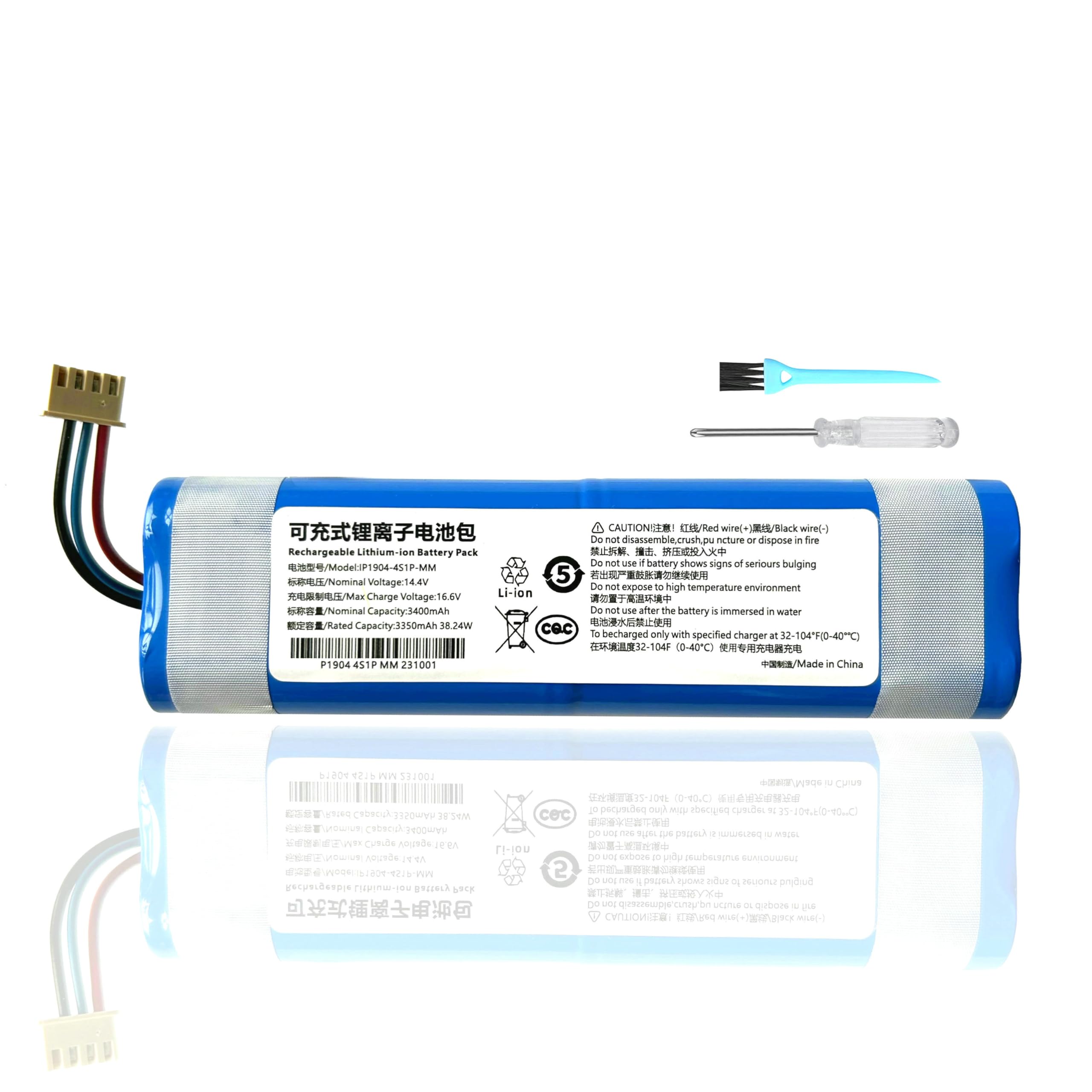 N8 Robot Vacuum Cleaner Li-ion Battery for Ecovacs Deebot N8 N8+ N8 PRO+, for Deebot Ozmo 900 905 920 930 937,for Deebot N5 DG31 DG36 DG3G DG70 DN56 DN58 DV33 DV35 DV37 DV66 DX55 Robot Vacuum Cleaner