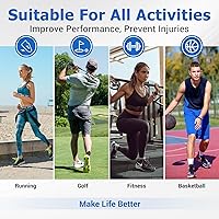 Vista 7 de 6 pares de calcetines para neuropatía - Calcetines de compresión sin dedos para mujeres y hombres, alivio de fascitis plantar y tendinitis