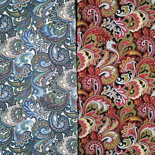 Vista 4 de Fat Quarters - Paquetes de tela de 18" x 22" en algodón tejido acolchado para coser