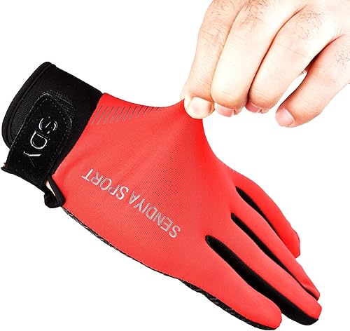 Miniatura 7 de YHT Guantes de entrenamiento, protección completa de la palma y agarre extra, guantes de esgrima de pesca para gimnasio para levantamiento de pesas,