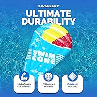 Vista 3 de Swimline - Colchón inflable para piscina con forma de cono de nieve