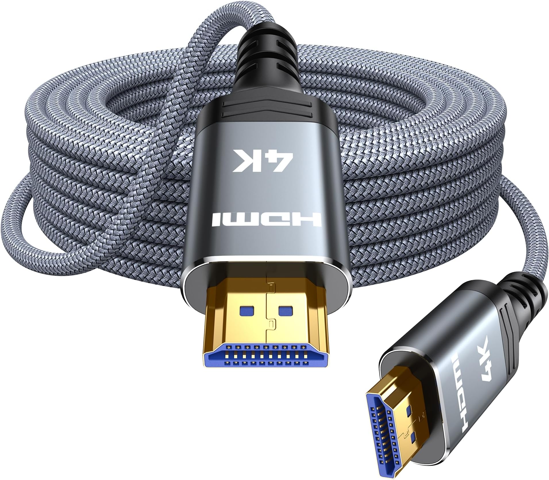 Highwings 4K Fiber Optic HDMI Cable 75FT Long - Unidirectional 4K HDR Braided HDMI Cord, 18Gbps High Speed with Ethernet/ARC, 3D, HDCP 2.2, ARC, Compatible for PS-5/4/3/4K HDTV/Streaming Media