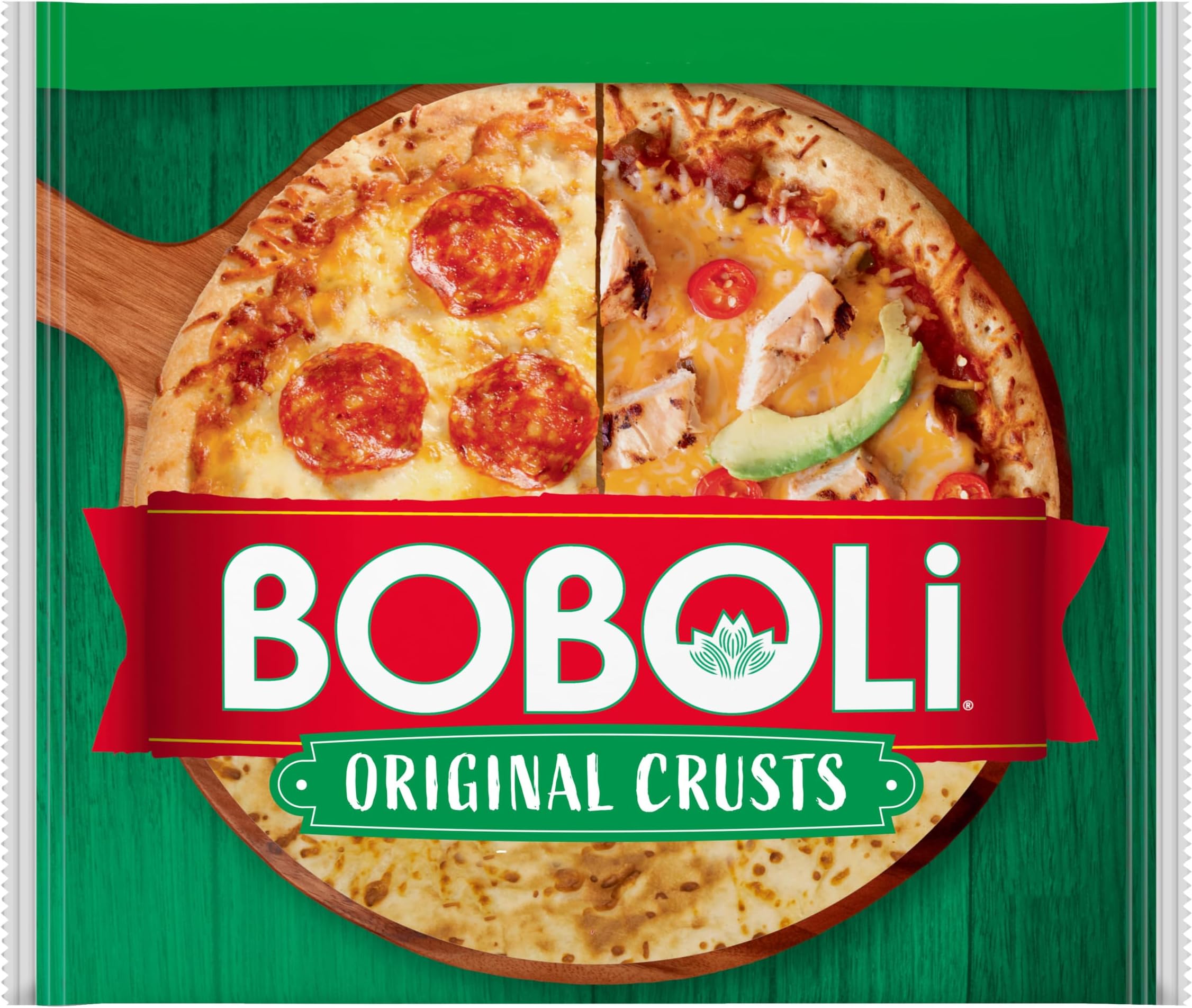 (Club Pack) Boboli Original Crusts, 2 count, (5.0 oz each), White Pizza Crust, 10 oz Bag