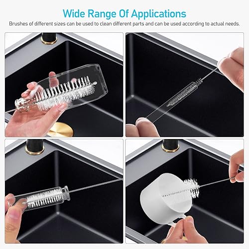 Miniatura 3 de Lurrose 18 cepillos limpiadores de pajitas extra cepillo de limpieza de tubo para botellas, pajitas, tuberías, fregaderos y cubierta de taza