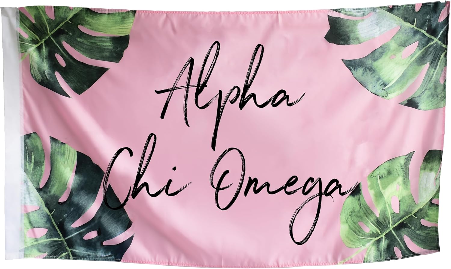 Alpha Chi Omega - Sorority Letter Flag (Retro Design)