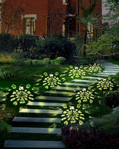 Miniatura 3 de Luces solares para caminos, paquete de 6 luces solares impermeables para exteriores, luces solares para patio, césped, patios, jardín, paisaje,