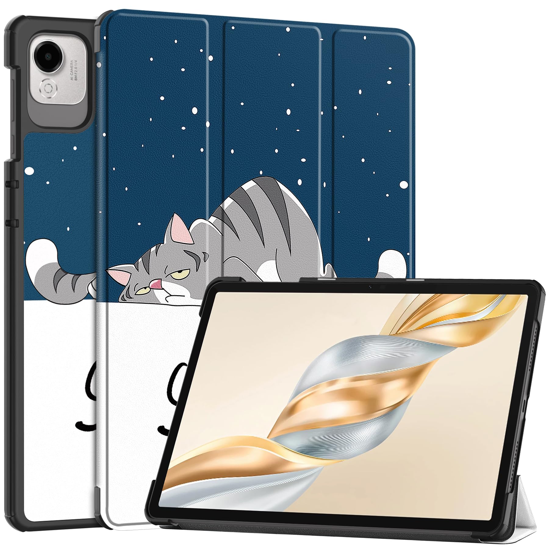 Tablet Cover per Honor Pad X9 11.5‘’, Kpop Star Chanteur Blackpink Rose Jenny Lisa Jisoo Custodia con Funzione Pelle PU Holder Flip con Ultra Sottile