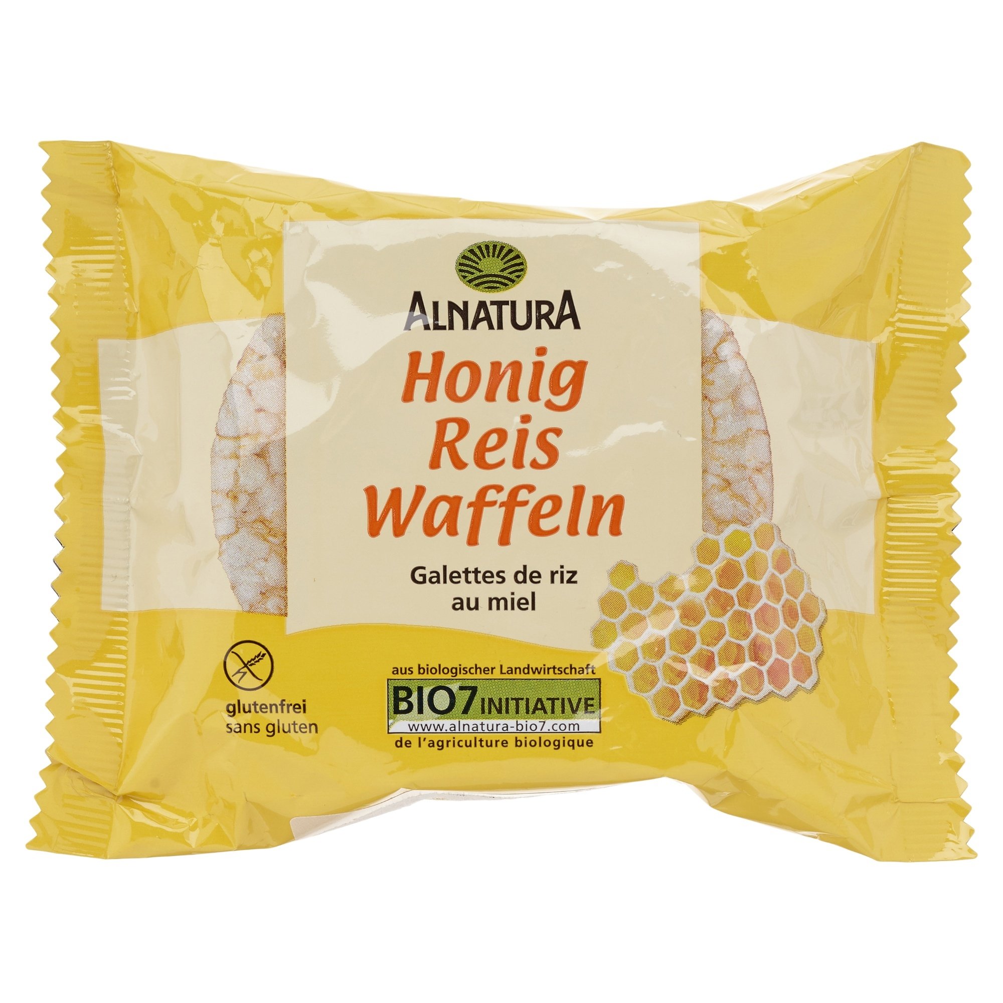 Alnatura Bio Honig Reiswaffeln, 3 x 32 g