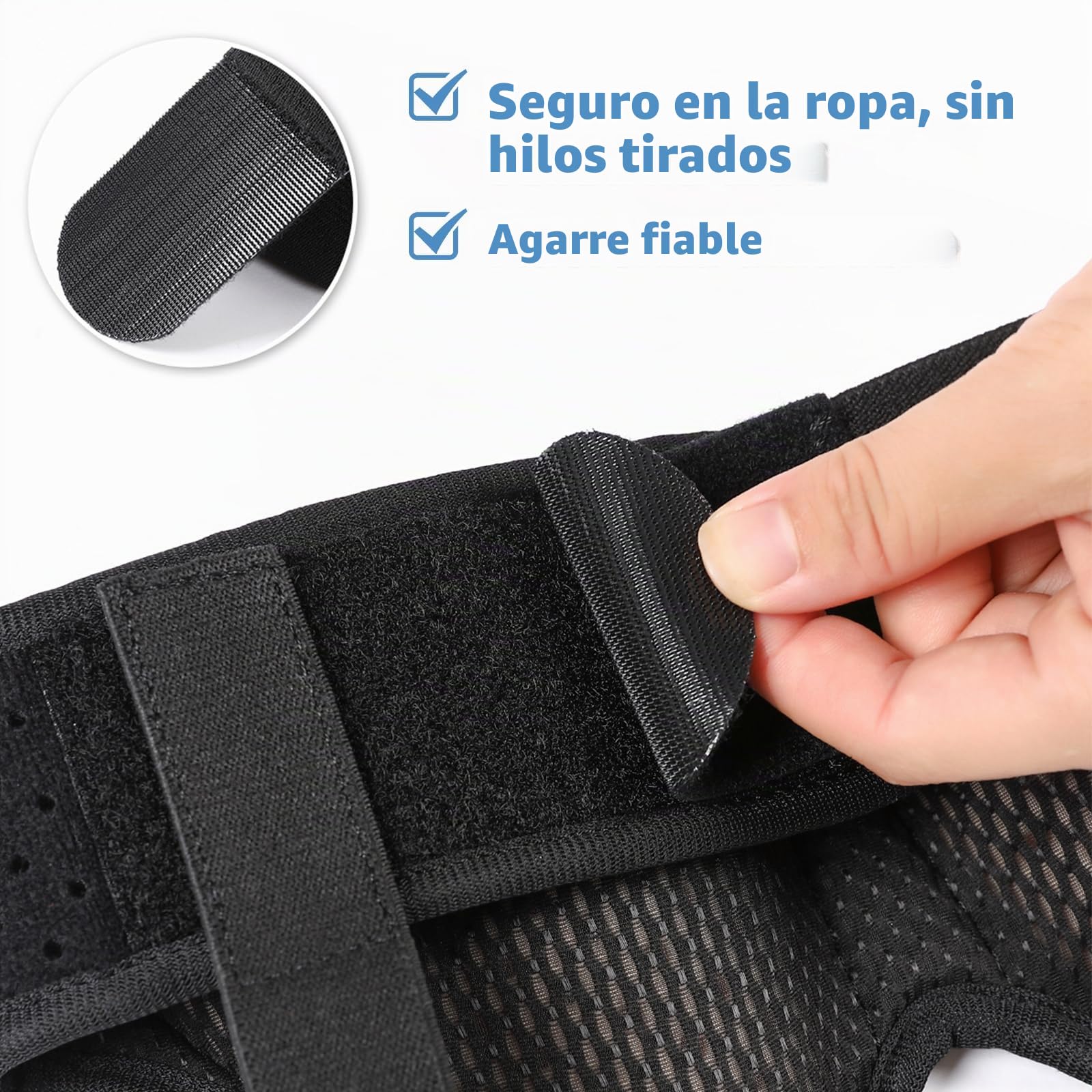 Tenbon Cinturón Soporte Hernia Inguinal Hombre Mujer - Braguero Postoperatorio/Preoperatorio Universal con Almohadillas Extraíbles, Alivia Dolor Ingle Izquierdo/Derecho, Correa Ajustable (Large)