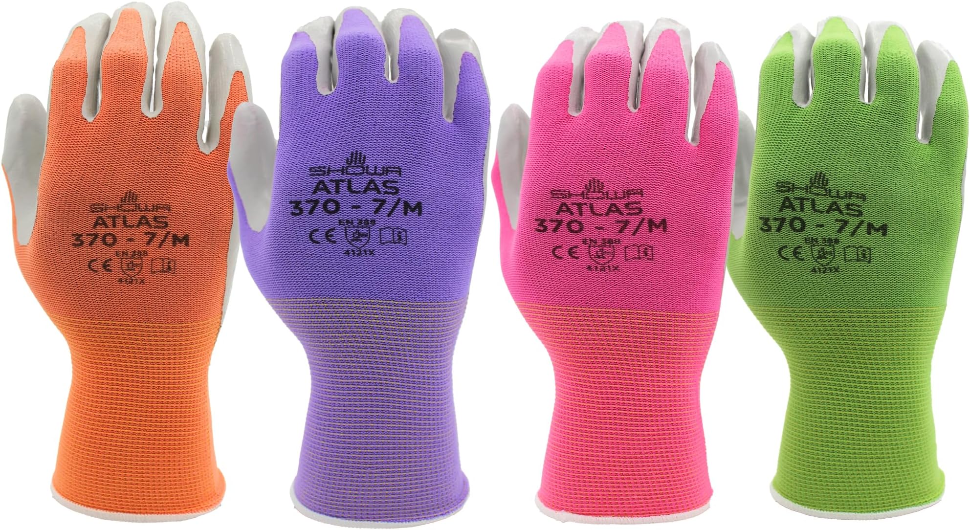 Women's Nitrile Gloves- NT370 (4 Pack) Garden Gloves for Women Womens Gardening Women Working Yardwork Landscaping DIY