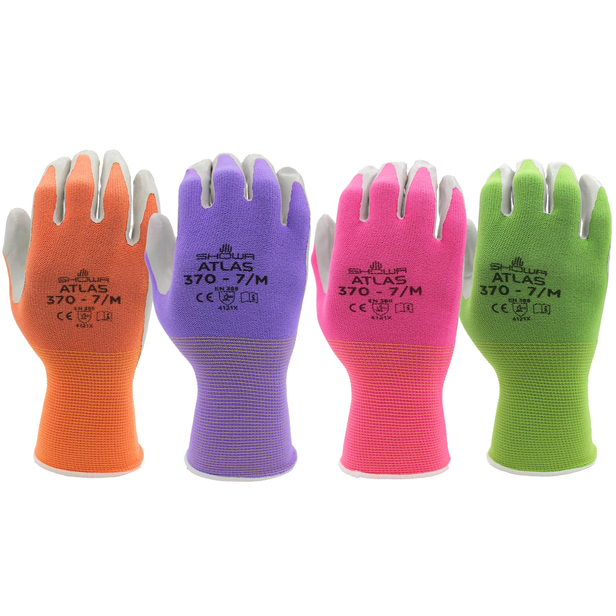 Women's Nitrile Gloves- NT370 (4 Pack) Garden Gloves for Women Womens Gardening Women Working Yardwork Landscaping DIY