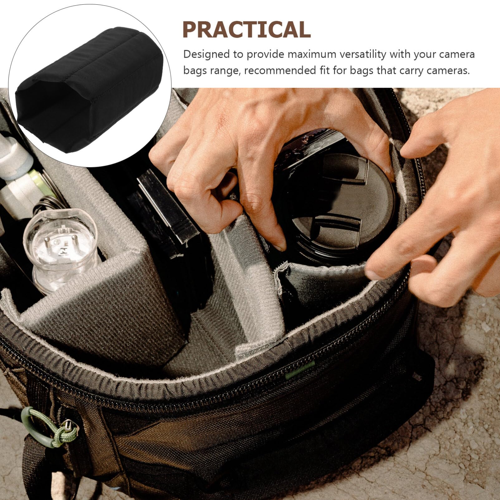 2piezas para Mochila Divisor para Bolso Accesorios Duraderos para Cámaras