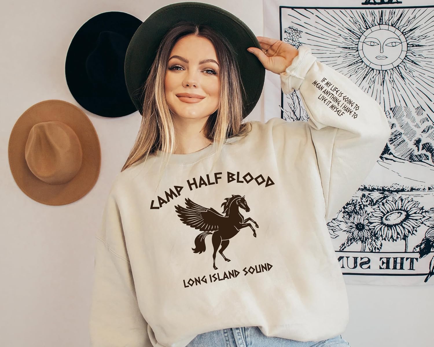 Camp Half Blood Sweatshirt and Hoodie Camp Half Blood Long Island Sound Sweater CHB Crewneck Camp HalfBood Merch for Women Men Youth - Image 3