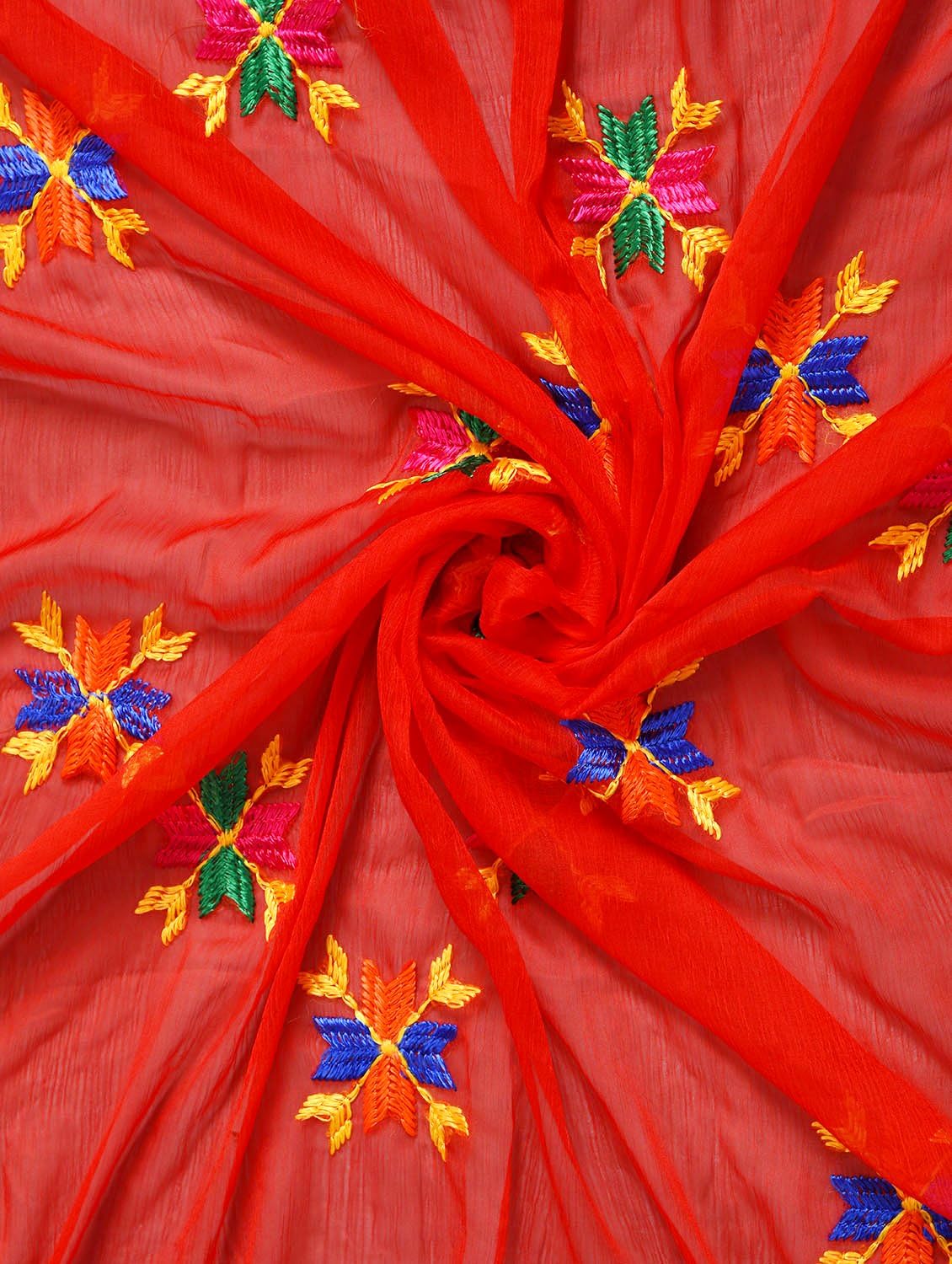 Weavers Villa Women's Indian Handicraft Ethnic Dupatta Embroided Dupatta Chunni/Stole/Scarf - Image 3