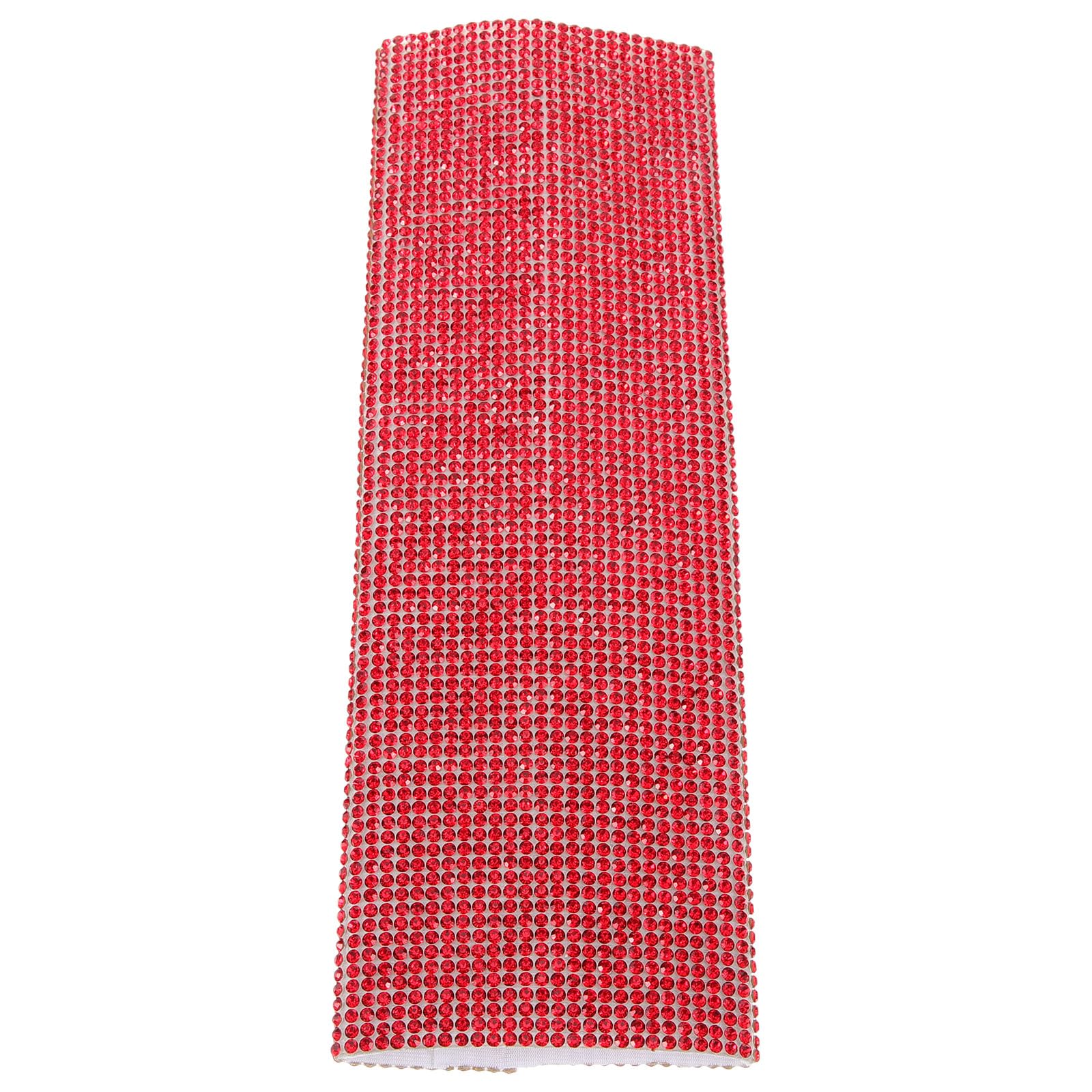 Funda para micrófono inalámbrico contra caídas y desgaste con mango de pedrería rojo 8