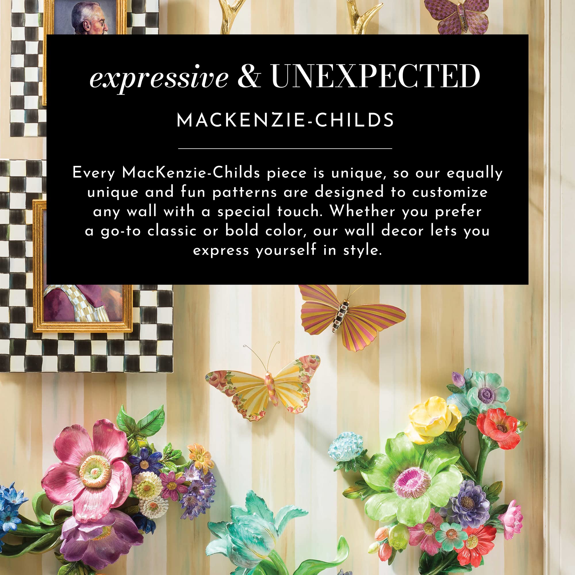 Amazon.co.jp: MACKENZIE-CHILDS ワイルドウォールフラワー、フラワー