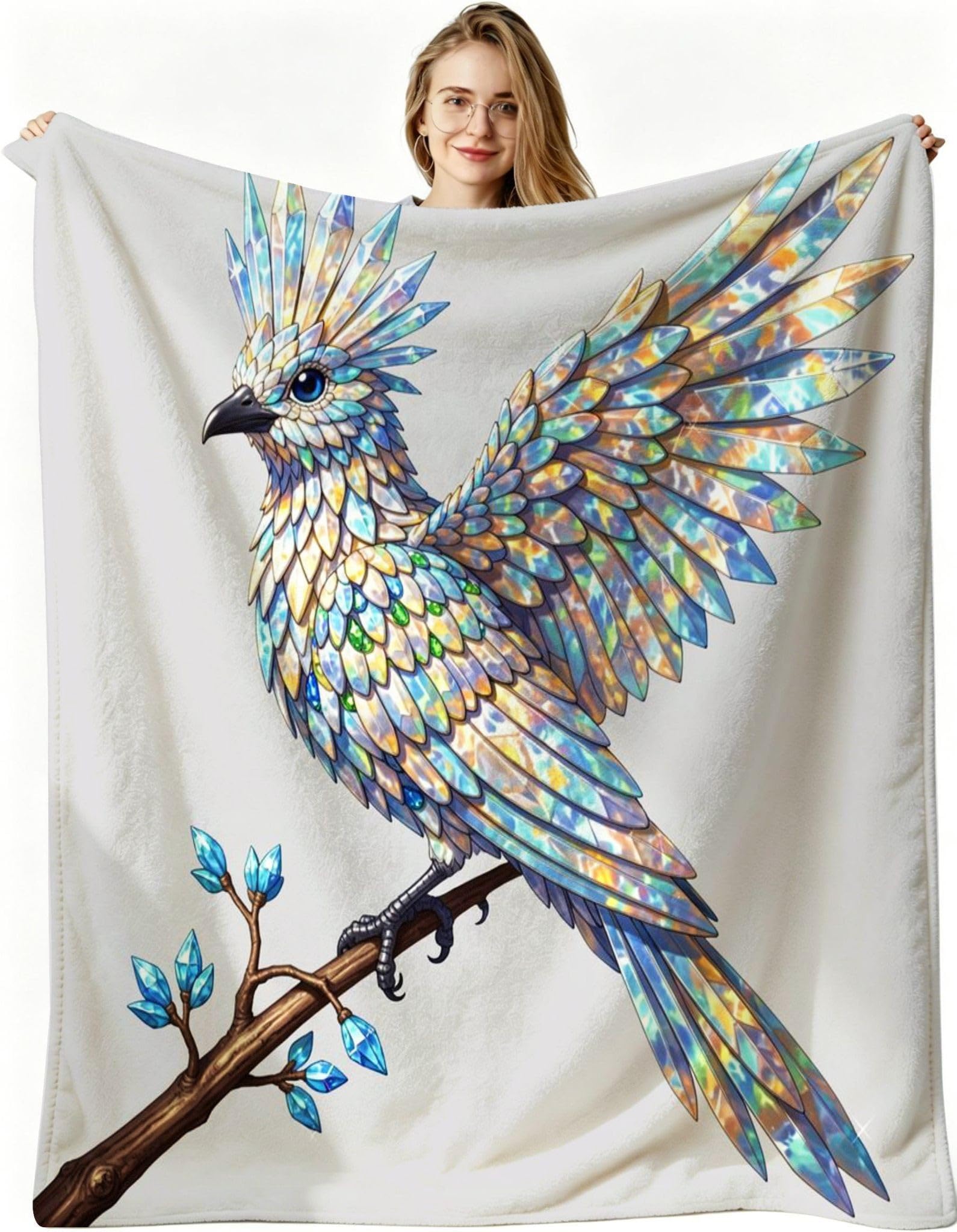 Manta Entretiempo Grande, Cuadro Azul, 220x240 cm, AQ7445