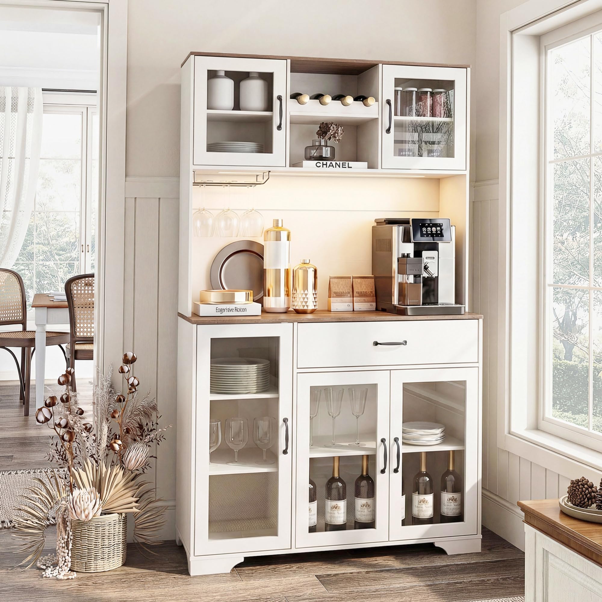 The tall pantry/wine combo with LED display