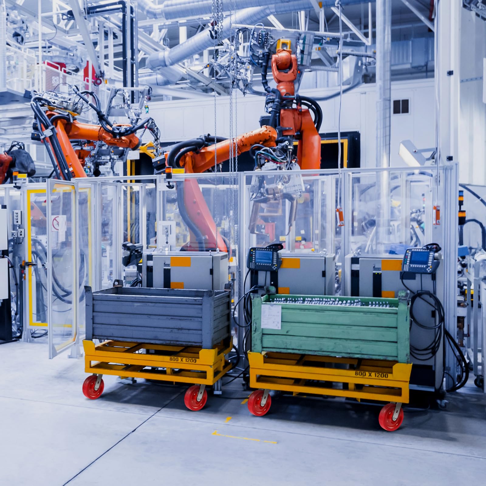 Imeing 4 Inch Caster Wheels Set Of 4 1500lbs Heavy Duty Industrial Casters With Brakes Dual - View #14