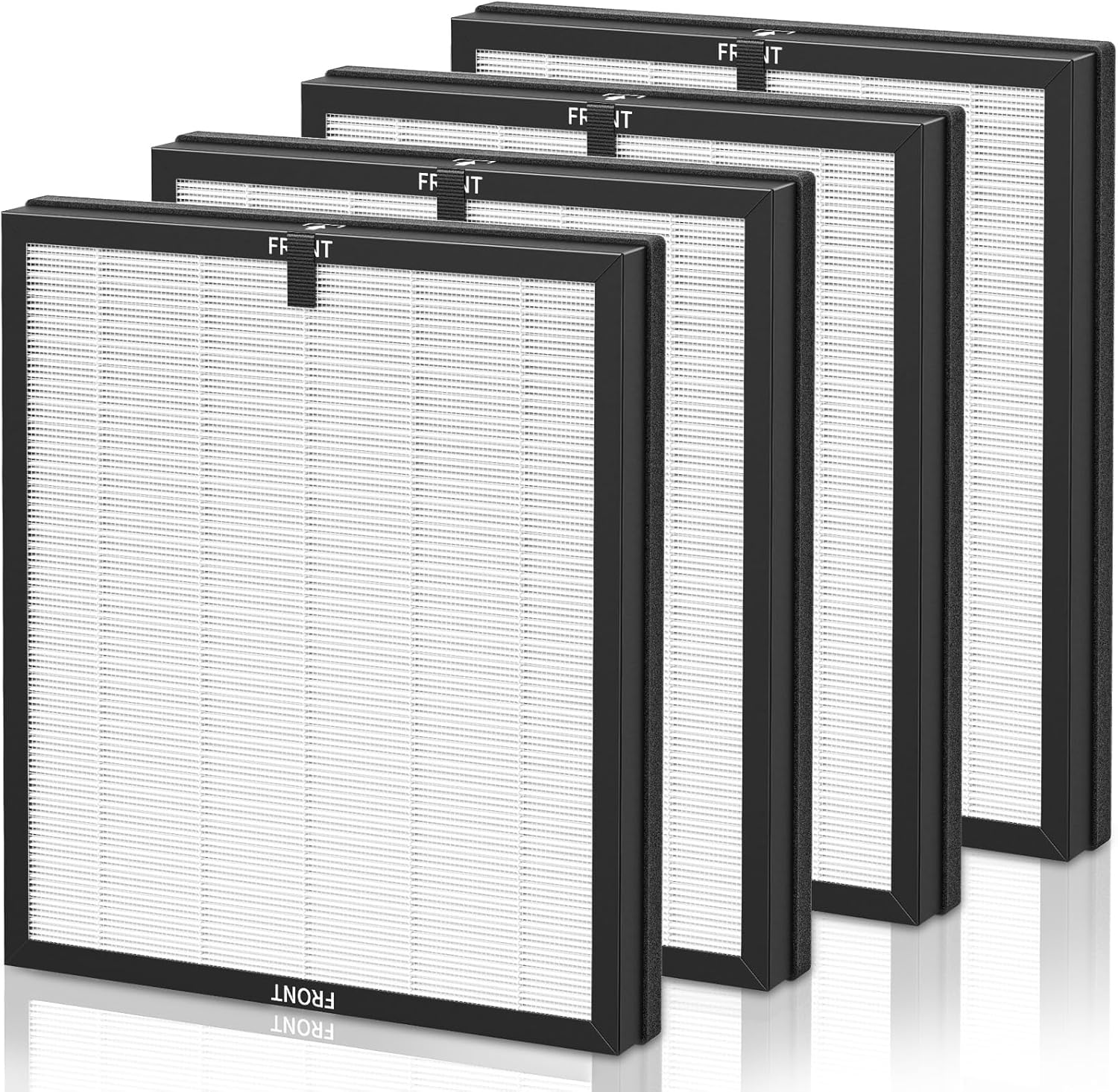 AP303 AP304 Replacement Filters, Compatible with DAYETTE AP303/AP304/AP305/AP405 Air Purifier, and for FRESHDEW AP303/304 Purifier, HEPA Filter with 3 Stage Filtration, 4 Pack (Standard-White)