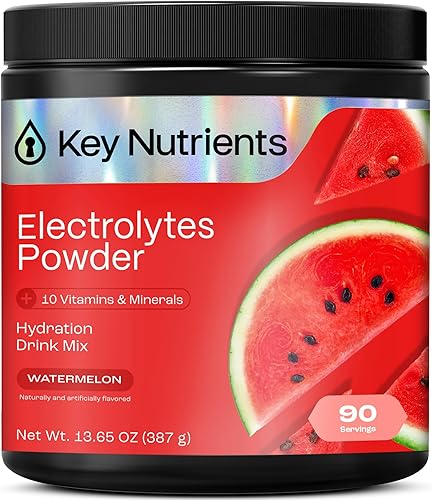 Miniatura 89 de KEY NUTRIENTS Paquete de 20 paquetes de electrolitos en polvo, sin azúcar, limonada refrescante, paquetes de hidratación con polvo de electrolitos