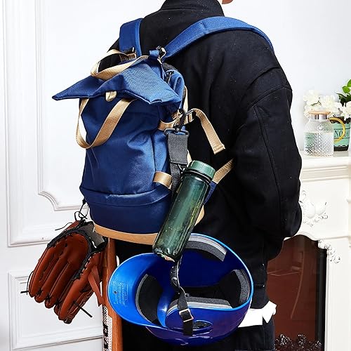 Miniatura 5 de Percha para equipo de béisbol y sóftbol, organizador de bate de béisbol con clip para guante y gancho para casco, bolsa de valla de béisbol,