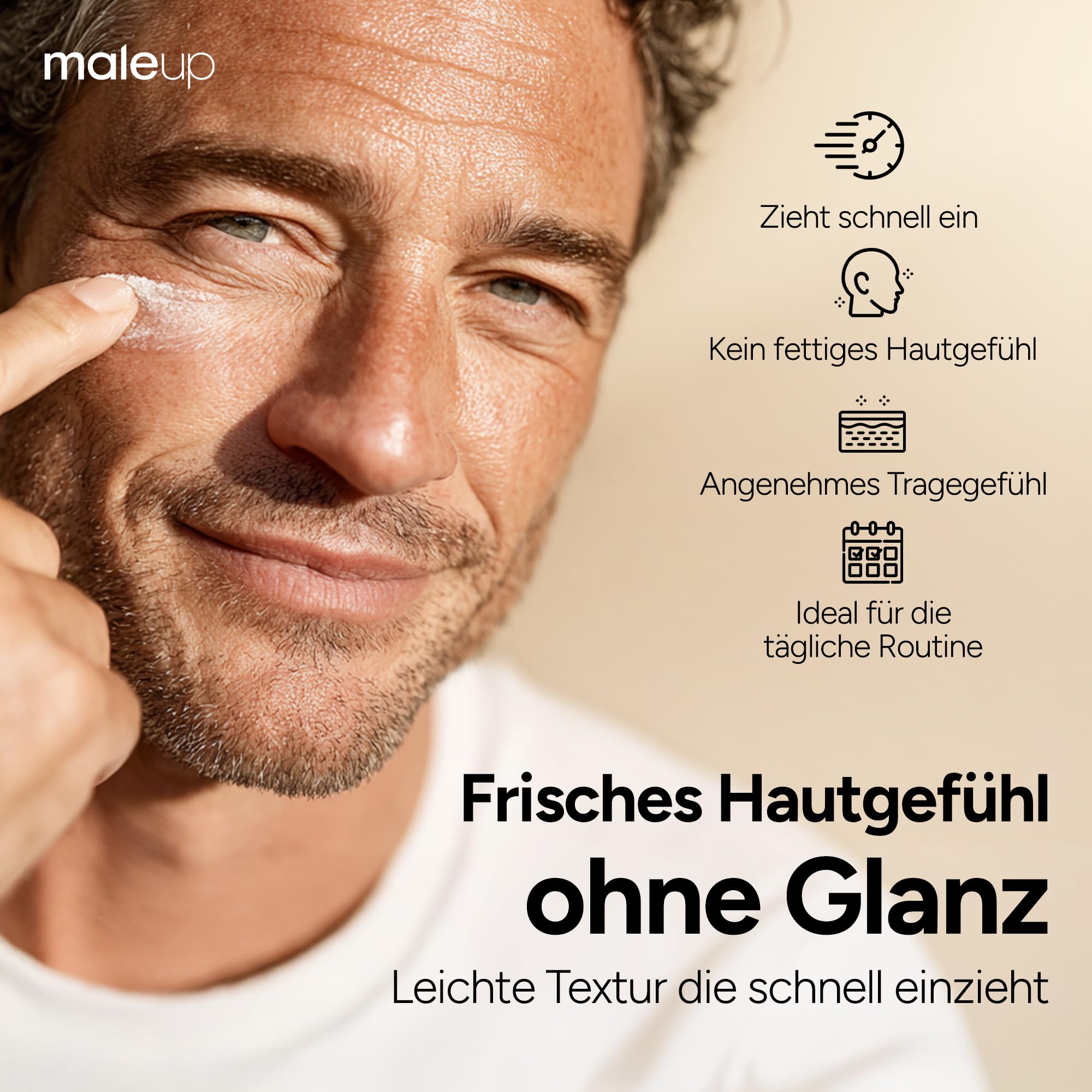 Face Cream – Anti Aging Creme Männer mit Hyaluron & NovoRetin I MADE IN GERMANY I Gesichtscreme Männer mit Sofort-Effekt