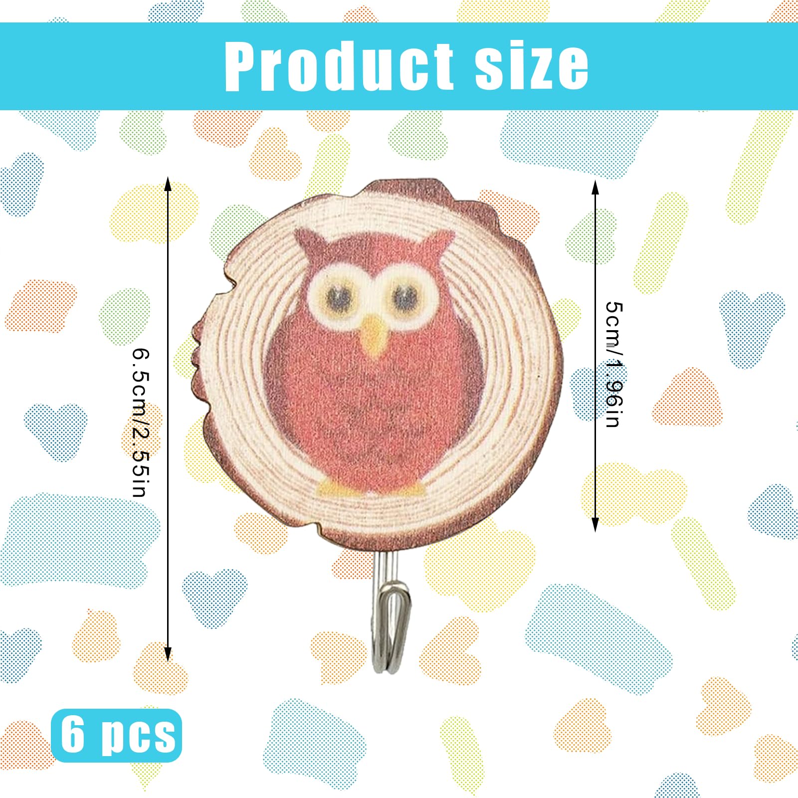 6 Ganci Autoadesivi A Forma Di Dinosauro Per Bambini - Senza Foratura, Portata 2.5kg, Per Pareti Lisce - Foto 11