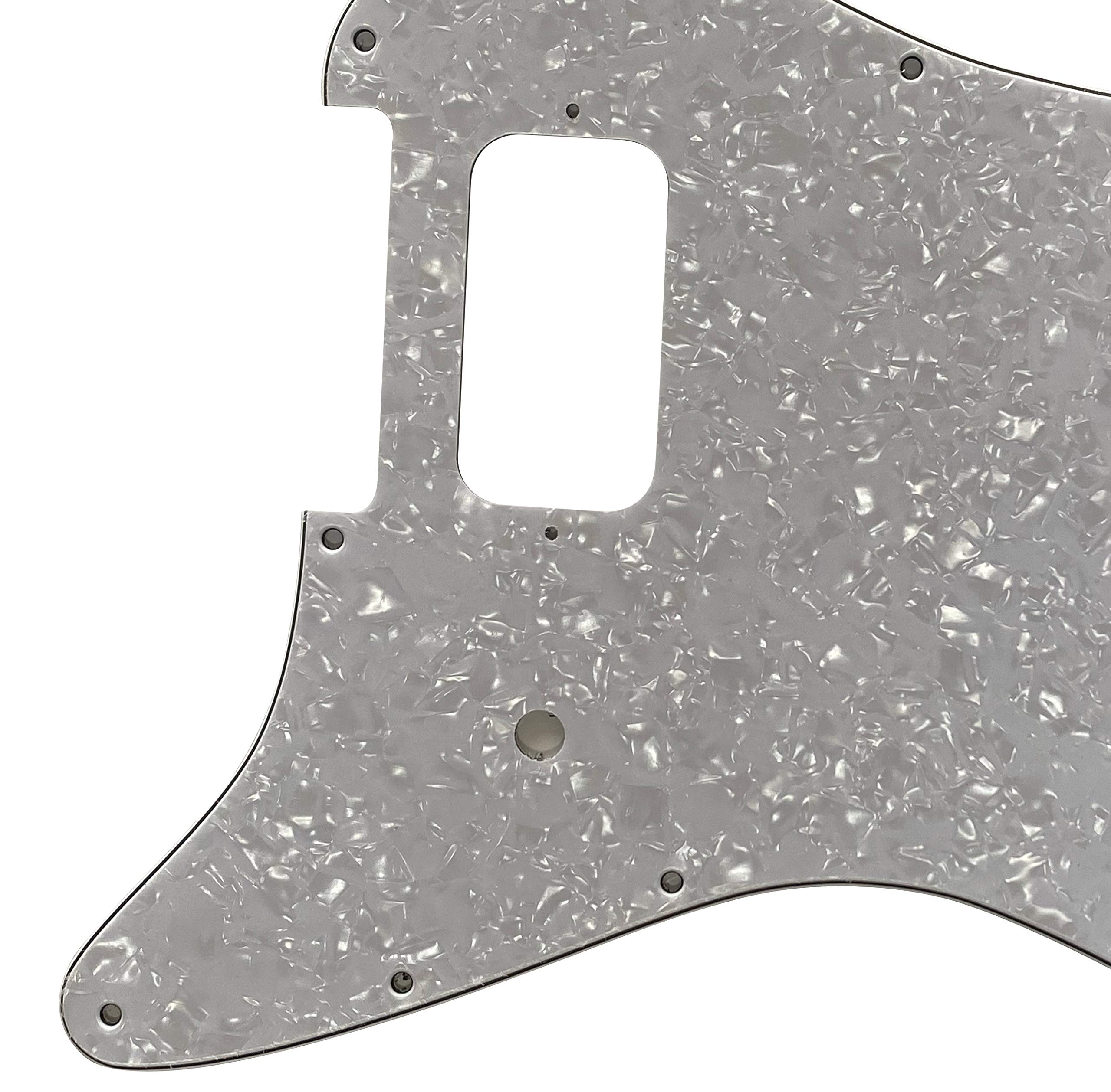 Guitar Parts For Fender Stratocaster Start Single Humbucker Style Guitar Pickguard (4 Ply White Pearl)
