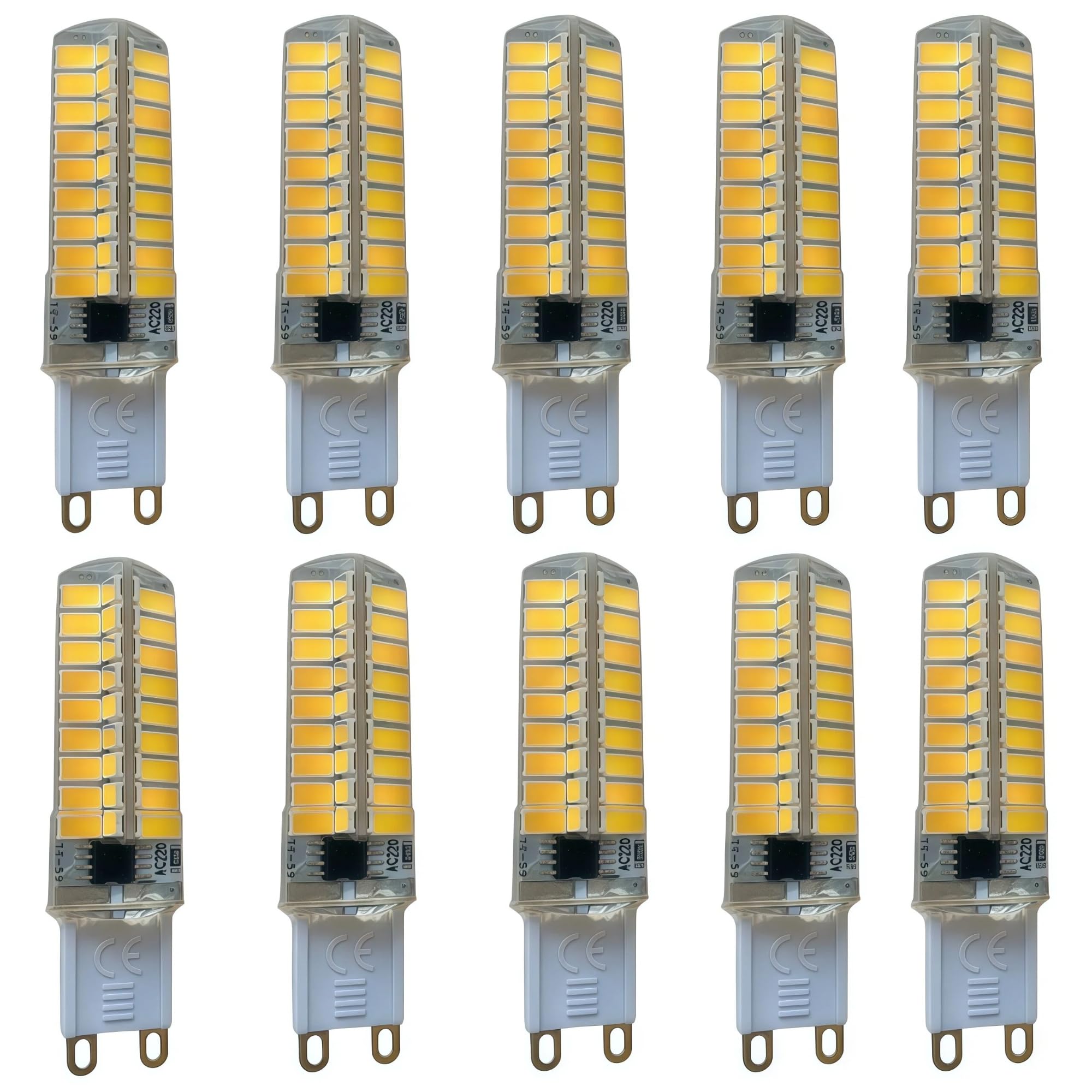 220v G9 führte 2700k-6000k 10pcs Silikon 12W weißes Licht