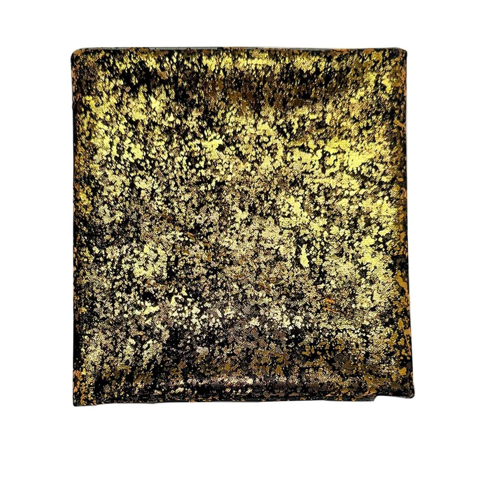Chiffon Table Runner 10/13FT Table Runner Sheer Chiffon Tulle Cheesecloth Glitter Metallic Foil Gold Party Decor Centerpiece(Black Gold,70x300cm)