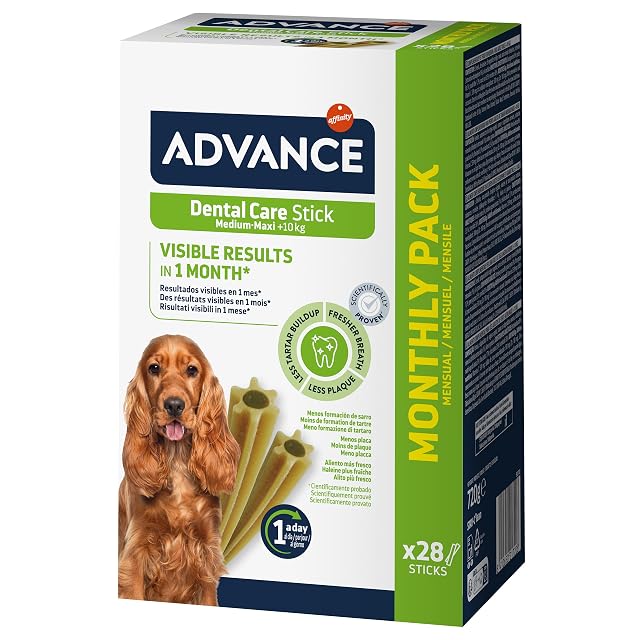 Advance - Snack para perros medianos y grandes Advance Dental Care Stick