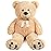 LotFancy 3 Feet Giant Teddy Bear Stuffed Animal, 39 inch Large Bear Plush Toy with Footprints for Birthday, Anniversary, for Her, Women, Girlfriend, Wife