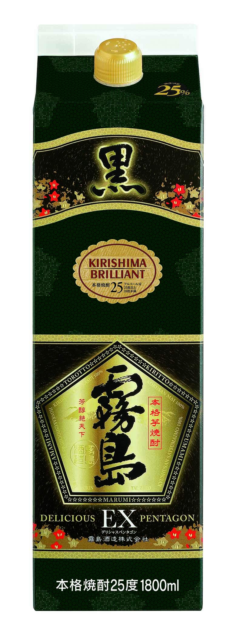 Amazon.co.jp: 焼酎 芋焼酎 黒霧島EXパック 1.8L12本（2ケース分