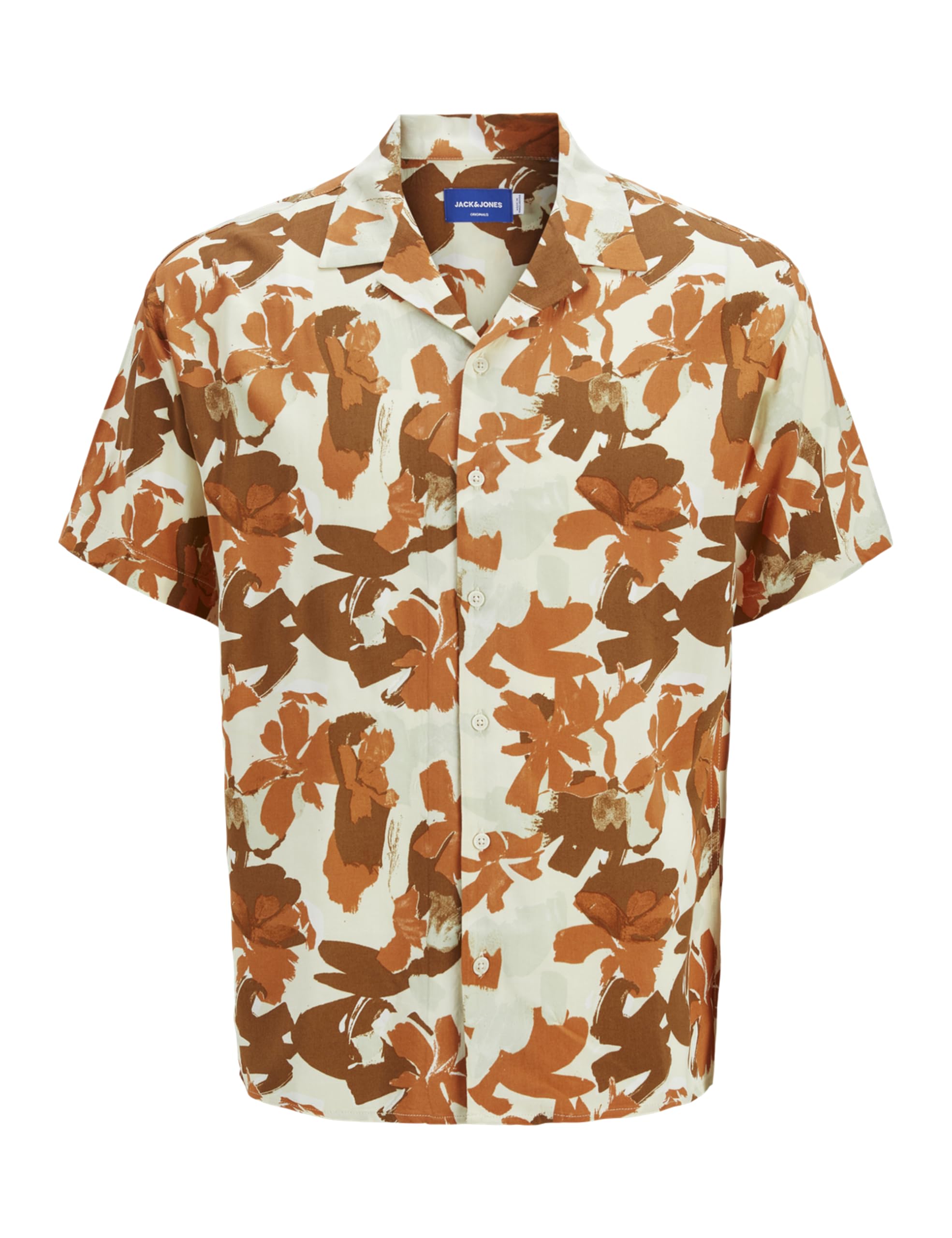 JACK & JONES Jorluke Varenna AOP Shirt SS, Buttercream, M