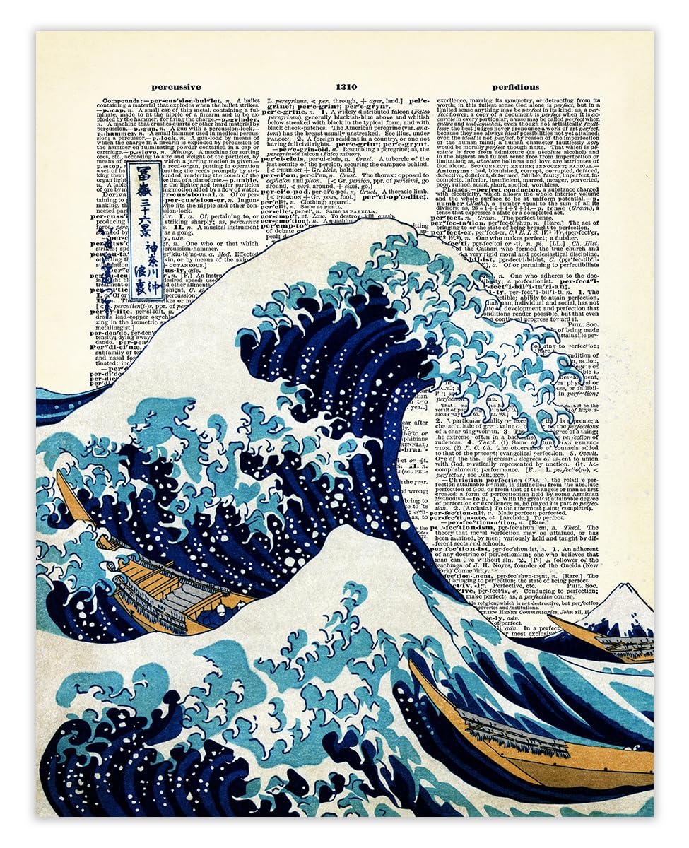 絵画 85cm x 73 cm Amazon.com: Hokusai Great Wave off Kanagawa Framed Wall Art Print