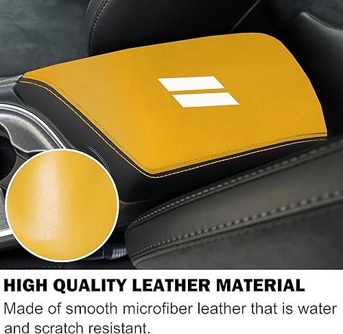 Miniatura 2 de Accesorios para Dodge Challenger 2015 2016 2017 2018 2019 2020 2021 2022 2023 2024 Funda para reposabrazos de consola central, caja interior,