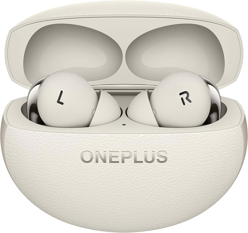 OnePlus Buds Pro 3, Wireless Bluetooth Earbuds, Noise Canceling Earbuds, Deep Bass, Immersive Sound, Up to 44 Hour Playtime with Charging case, Lunar Radiance