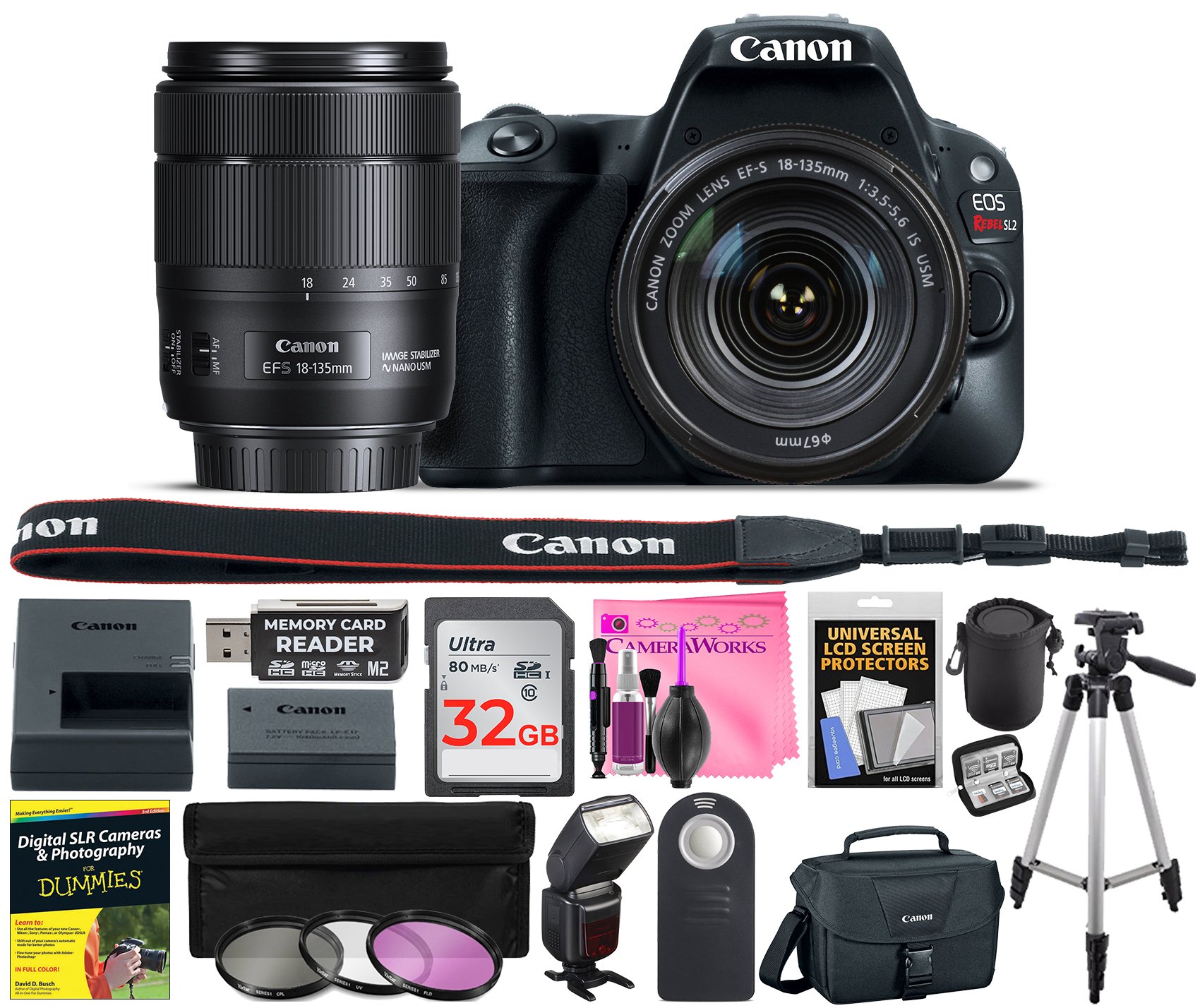 Amazon Canada: Canon EOS Rebel SL2 24.2 MP Digital SLR 1080p