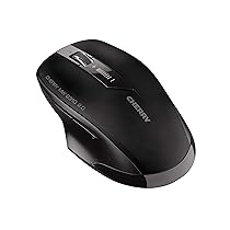 CHERRY MW 2310 2.0, Mouse Wireless a 6 Tasti, 2,4 GHz RF con Portata di 10 m, Sensore Ottico e Interruttore DPI, Ricevitore USB Nano, Ambidestro, Nero