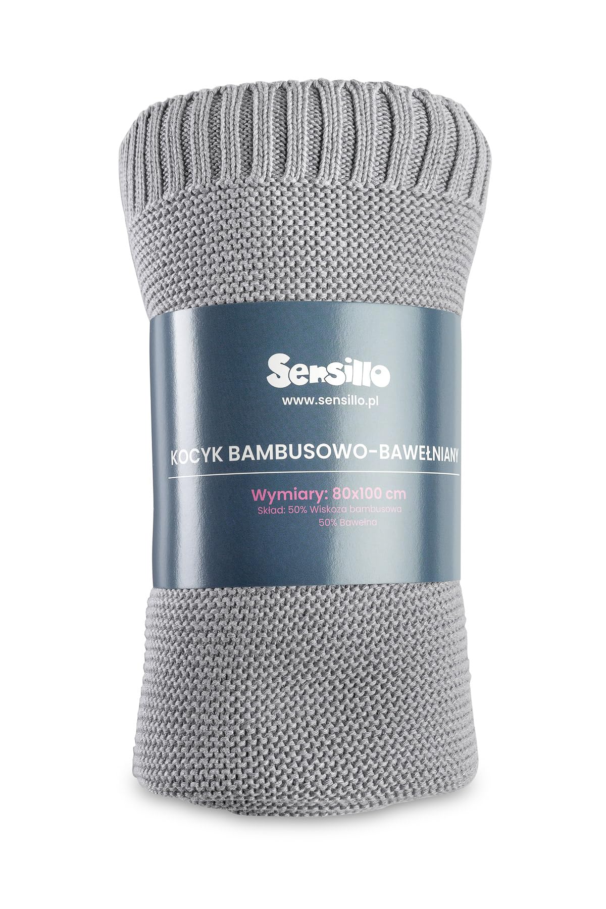 Coperta per neonati in cotone e bambù - Coperta morbida per neonati 80x100 cm - Coperta leggera a maglia per neonati e bambini - Grigio