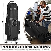 Vista 2 de Himal Outdoors Bolsa de Viaje de Golf - Poliéster Oxford 600D de Servicio Pesado Resistente al Desgaste, Excelente Cremallera, Tamaño Universal