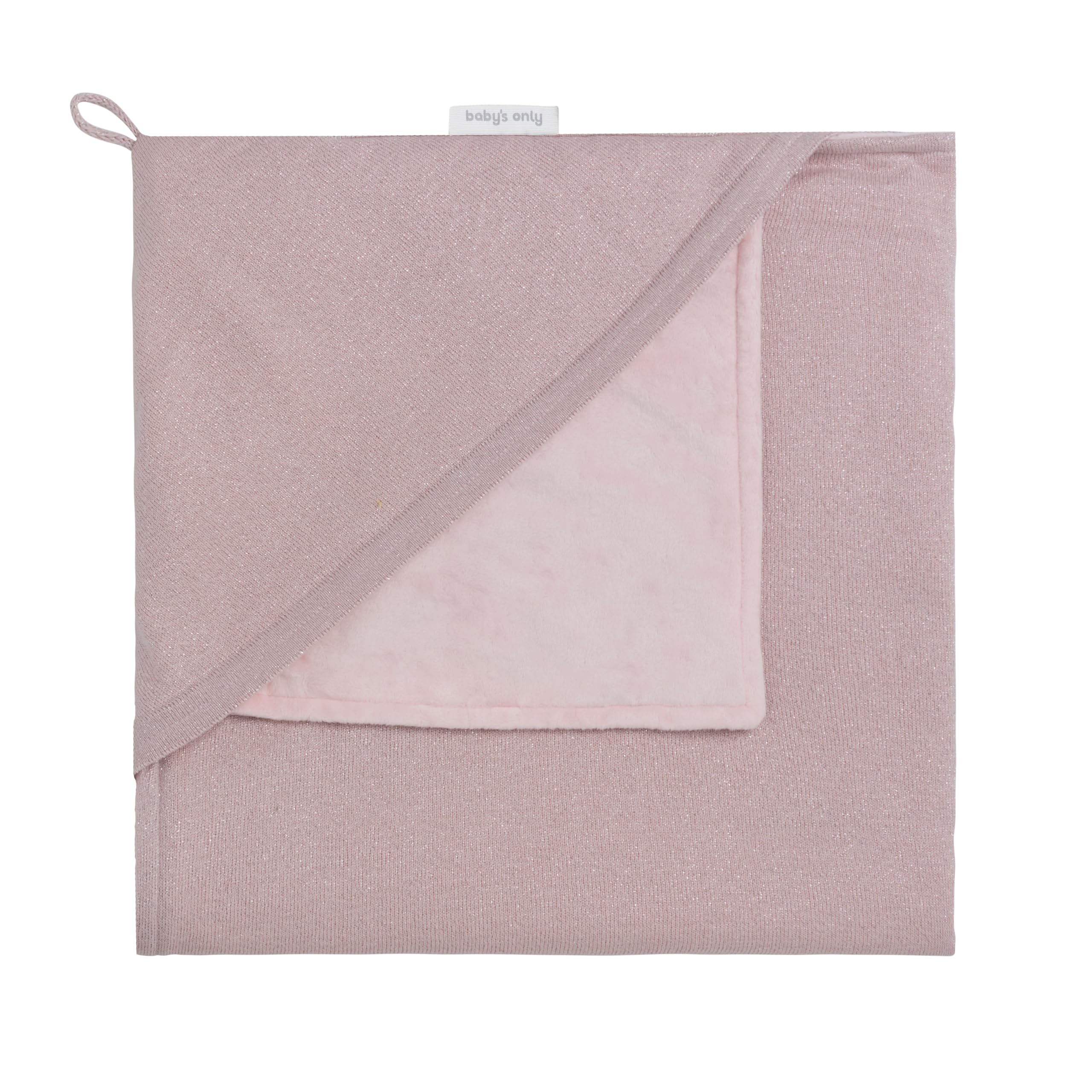 Baby's Only - Manta de Envolver Soft Sparkle - Plateado-Rosa Mêlée - 75x75 cm