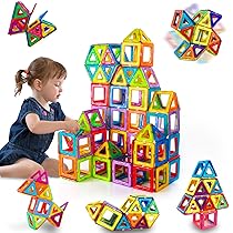 38 pezzi blocchi magnetici da costruzione magnetici gioco magnetico per bambini 3 4 5 6 anni mattoncini magnetici gioco magnete montessori giocattolo a partire da 3 4 5 6 anni regalo di compleanno