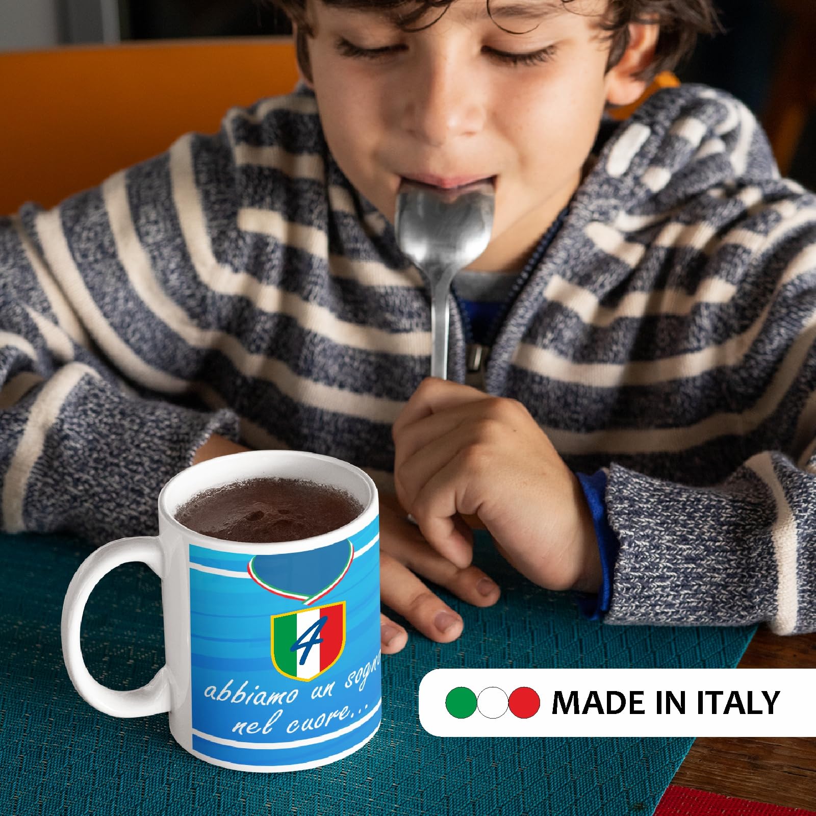 Generico StudioPixelStore Tazza Colazione – Idee Regali – Mug Squadre del Campionato Italiano – Tazze in Ceramica per la Colazione – Tazza Tifoso Serie A - (Tifosi Napoli)