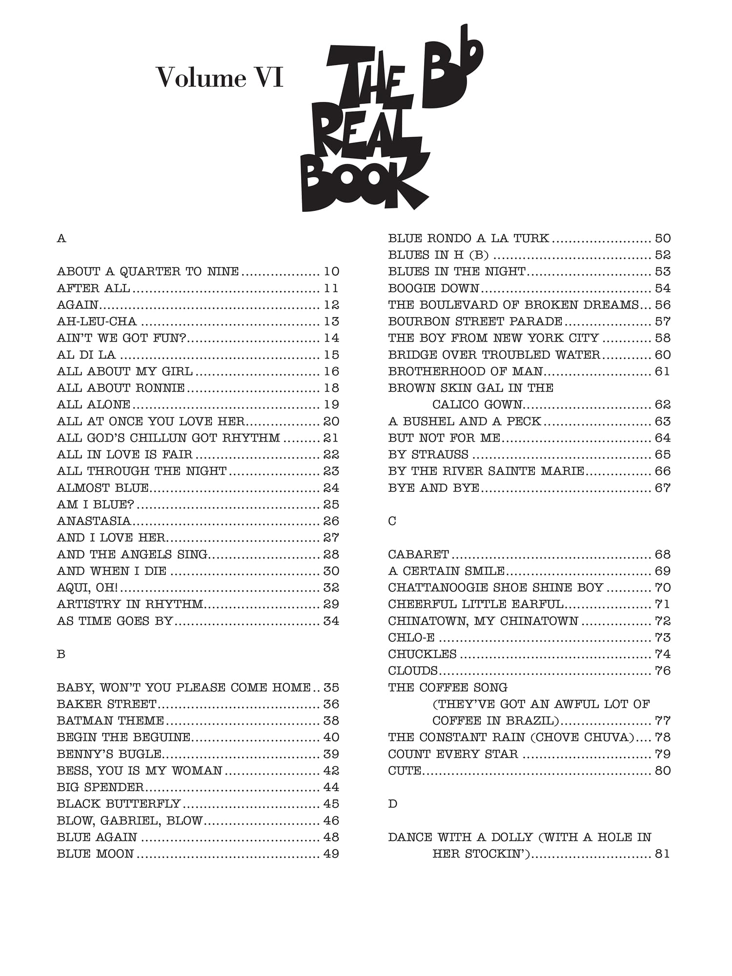 The Real Book: B-Flat Instruments (6)