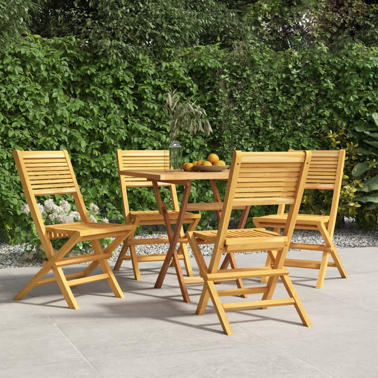 Składane krzesła ogrodowe 4 szt. 47x62x90 cm lite drewno tekowe, plastikowe krzesło ogrodowe, krzesło zewnętrzne tarasowe, salon ogrodowy plastik