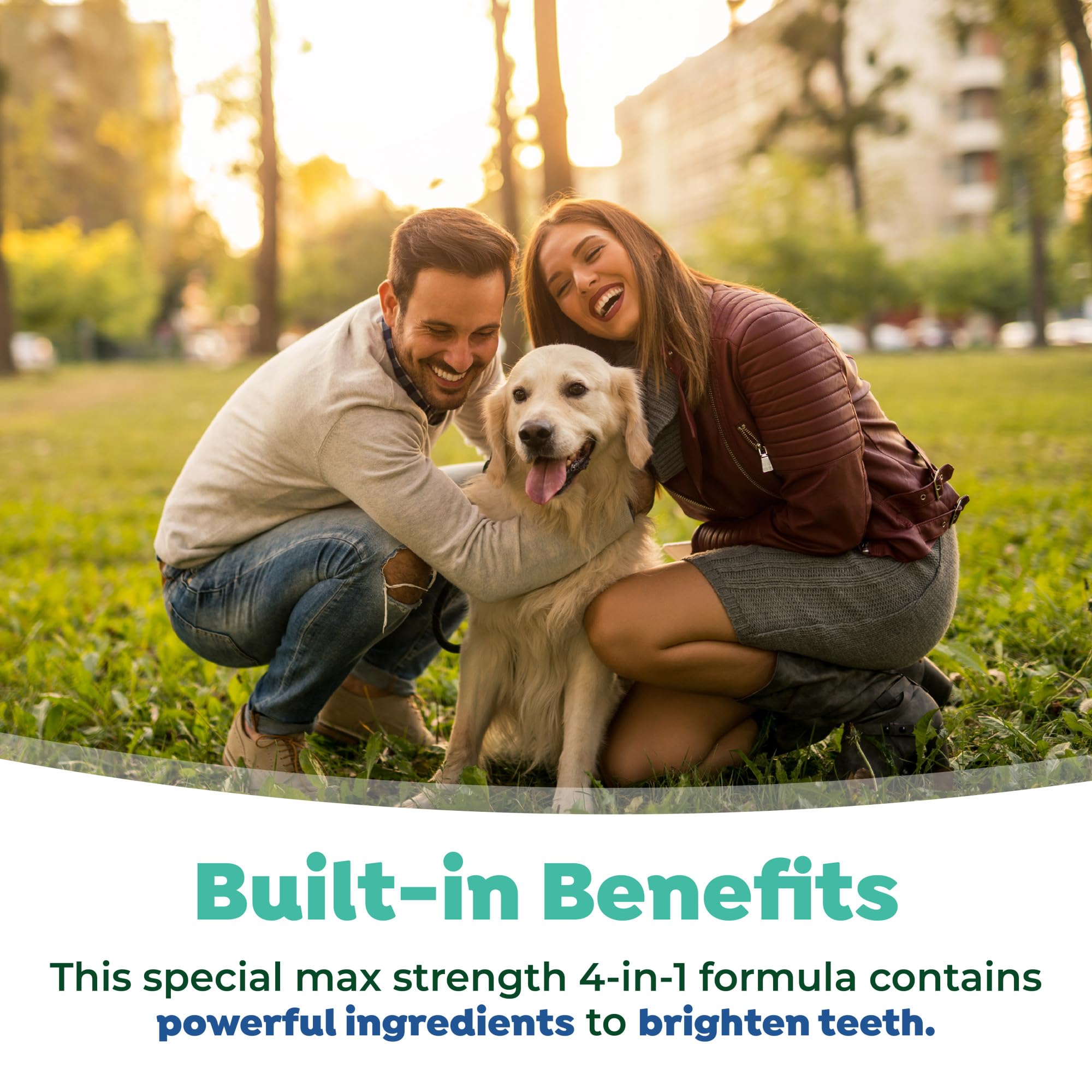 TropiClean Fresh Breath Advanced Whitening Water Additive for Dogs, Max Strength Dog Teeth Cleaning and Breath Freshener Solution, 33.8oz - image 5
